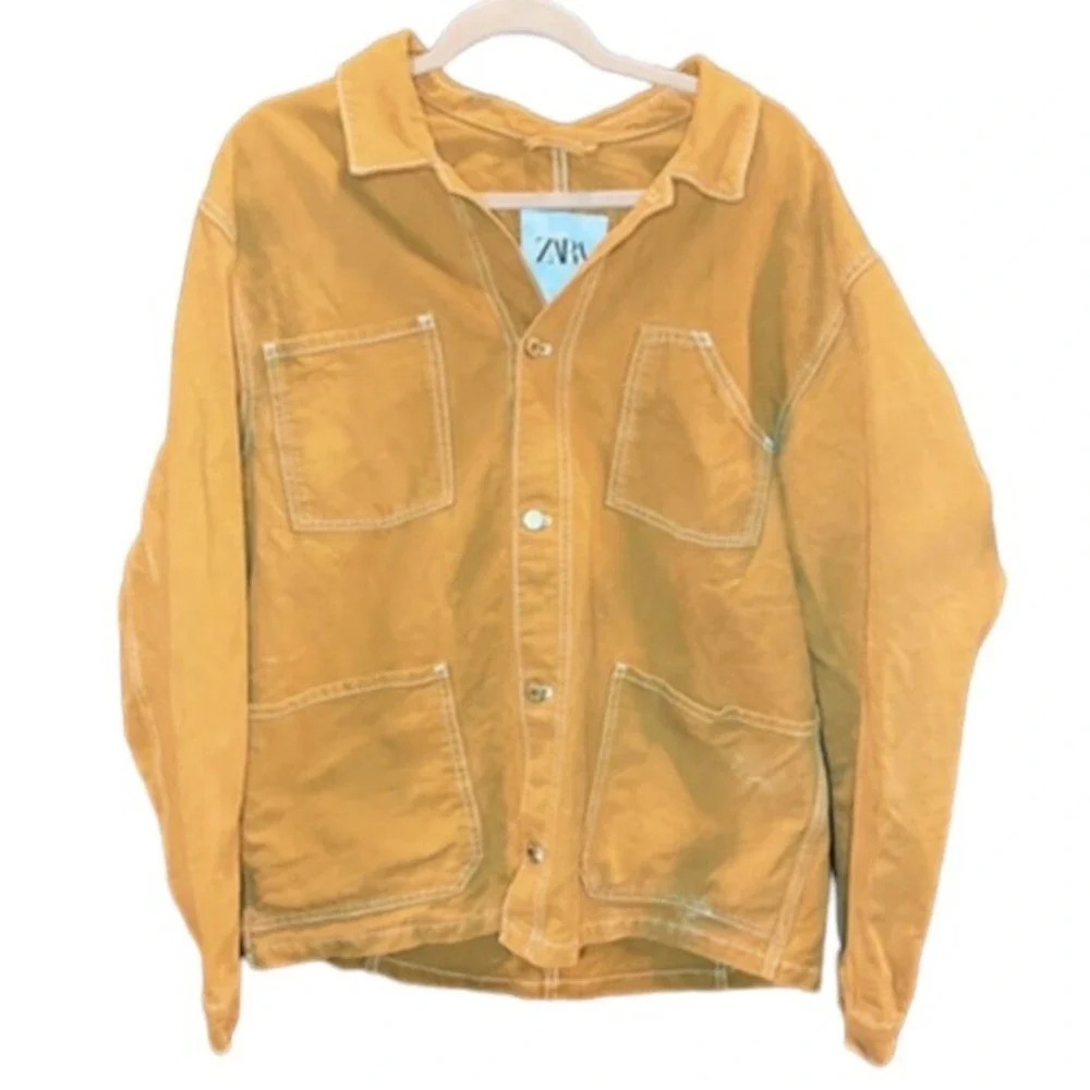 Zara Corduroy‎ Tan Jacket Men’s XL Autumn Fall Skater Streetwear
